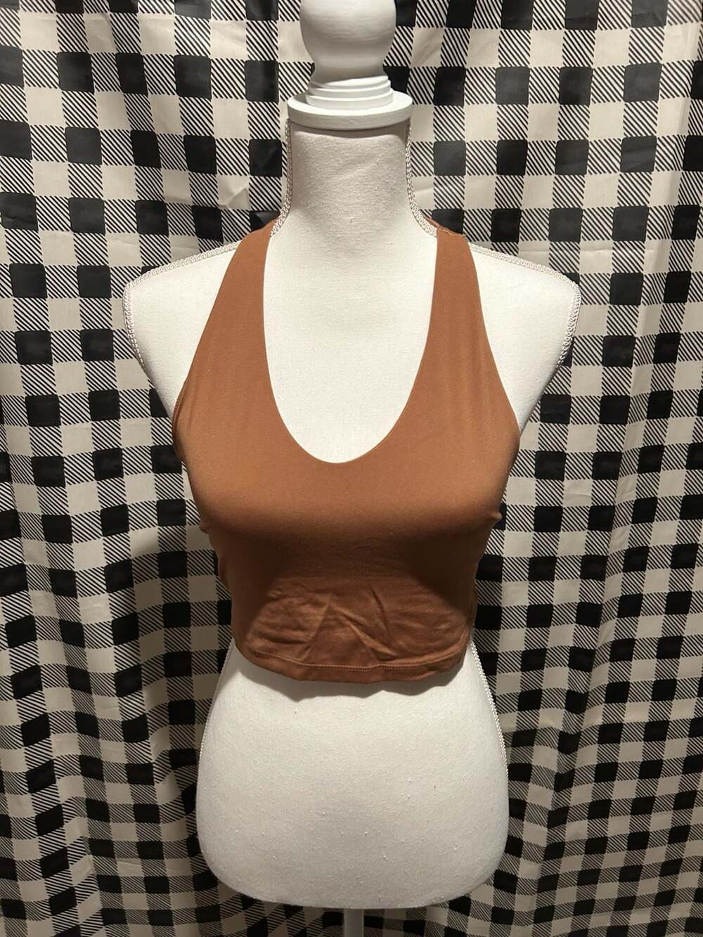 OFFLINE by Aerie Seamless Ribbed Workout Sports Bra in Olive Green